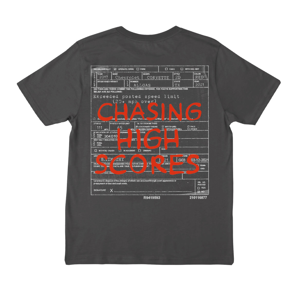 Chasing High Scores // Dark Grey