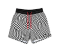 Mesh Short - Wavy Checkerboard