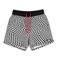 Mesh Short - Wavy Checkerboard