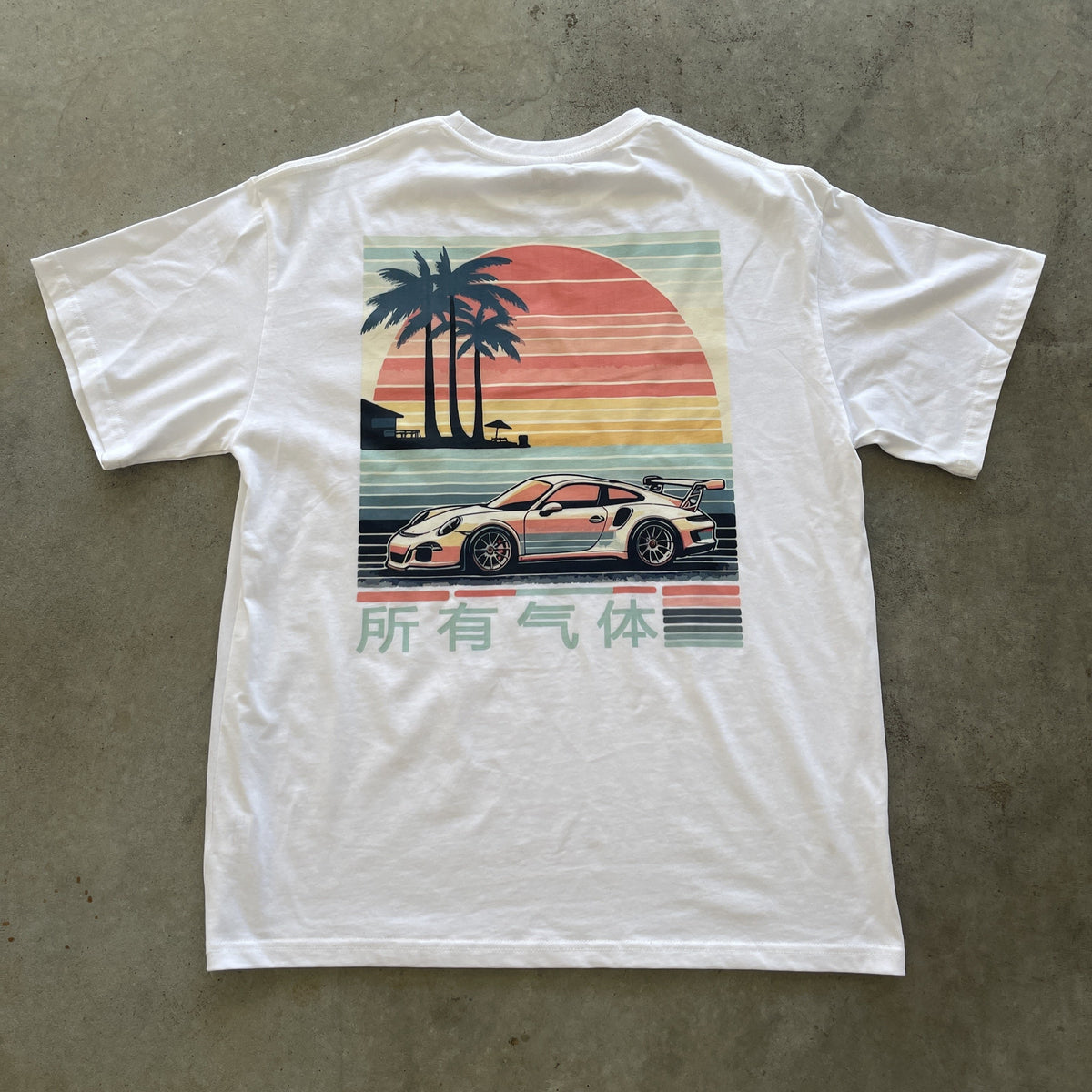 Sunset Porsche // White