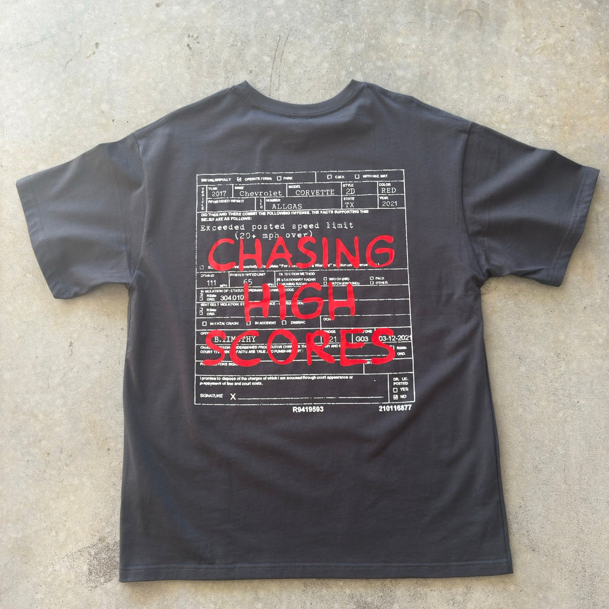 Chasing High Scores // Dark Grey