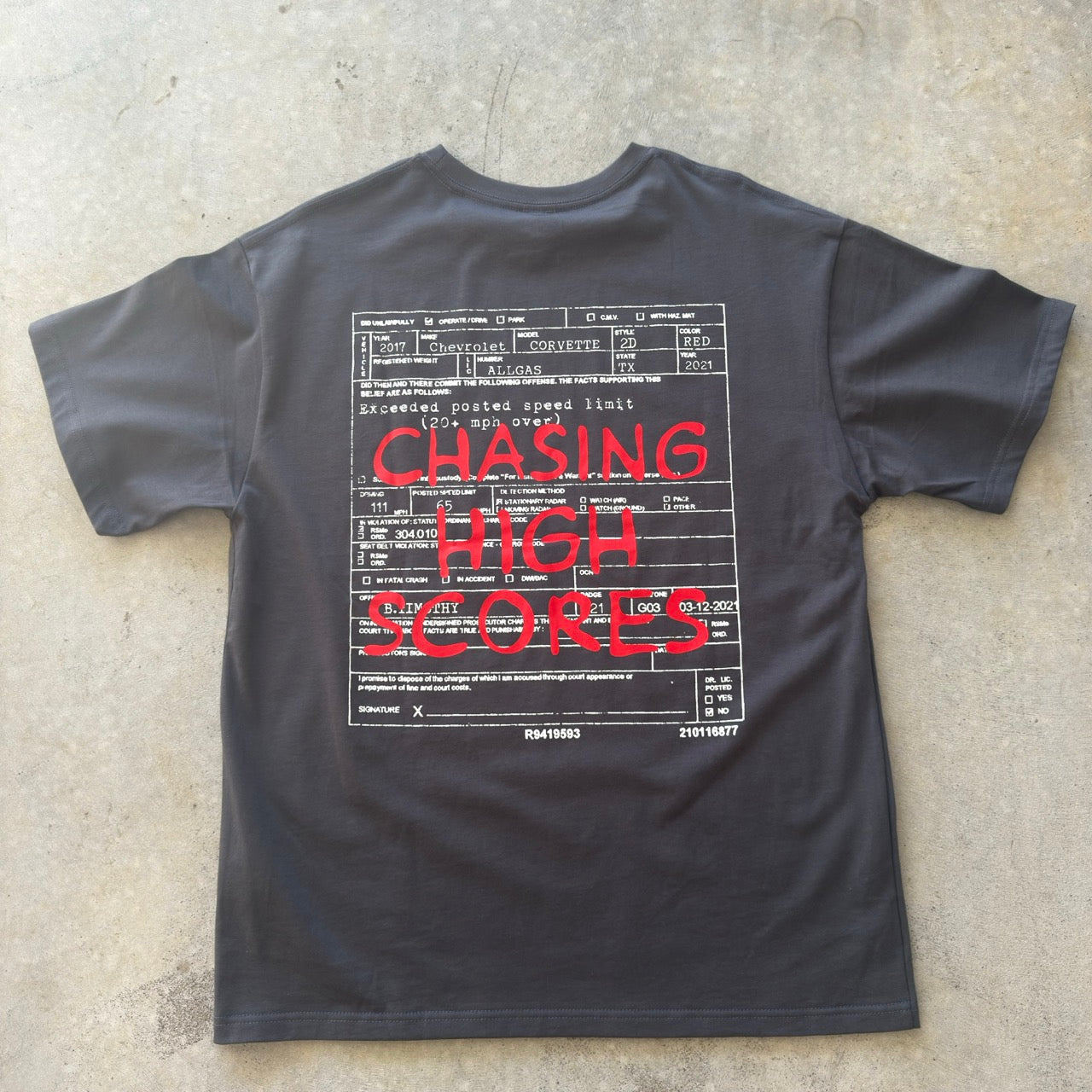 Chasing High Scores // Dark Grey