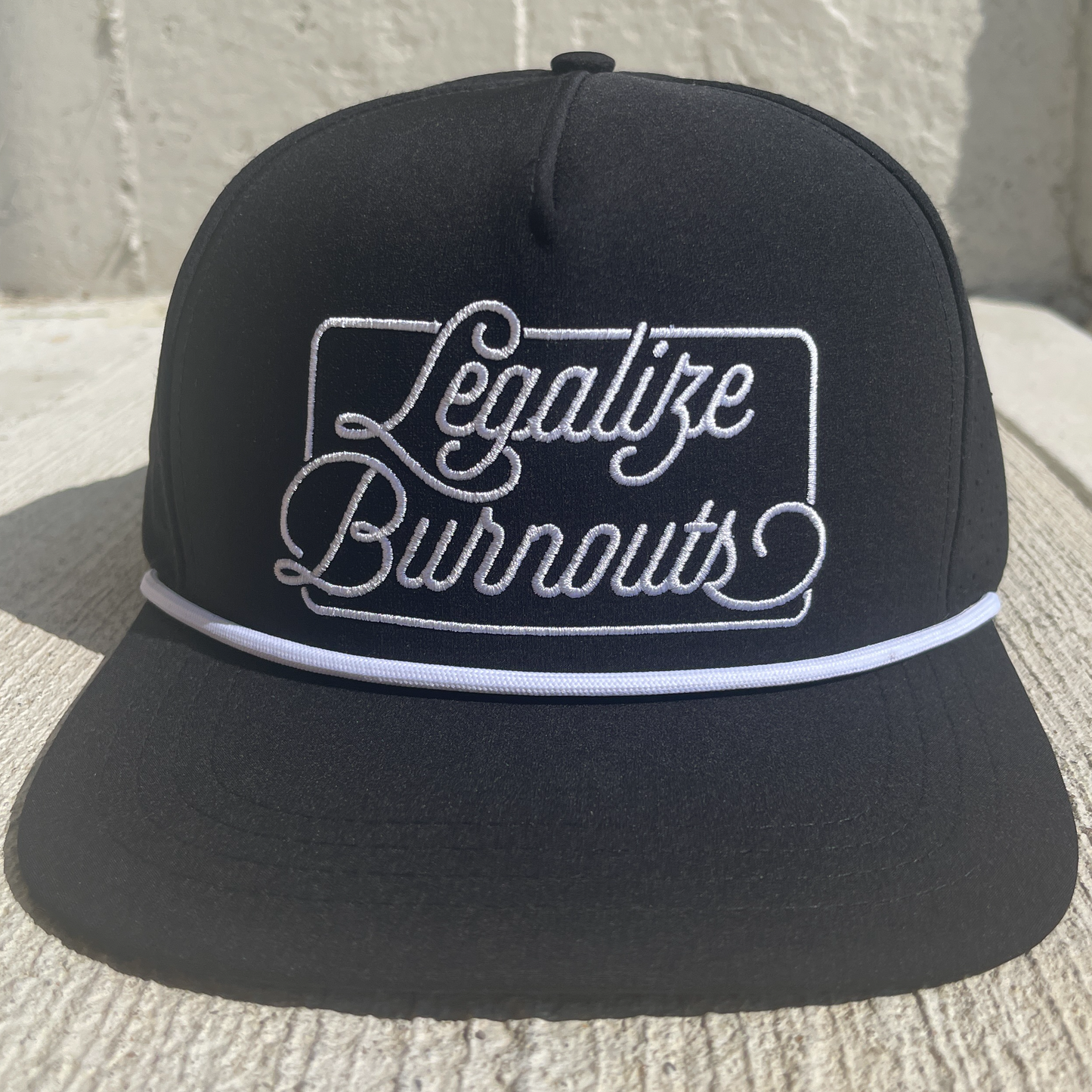 Legalize Burnouts Snapback // Black