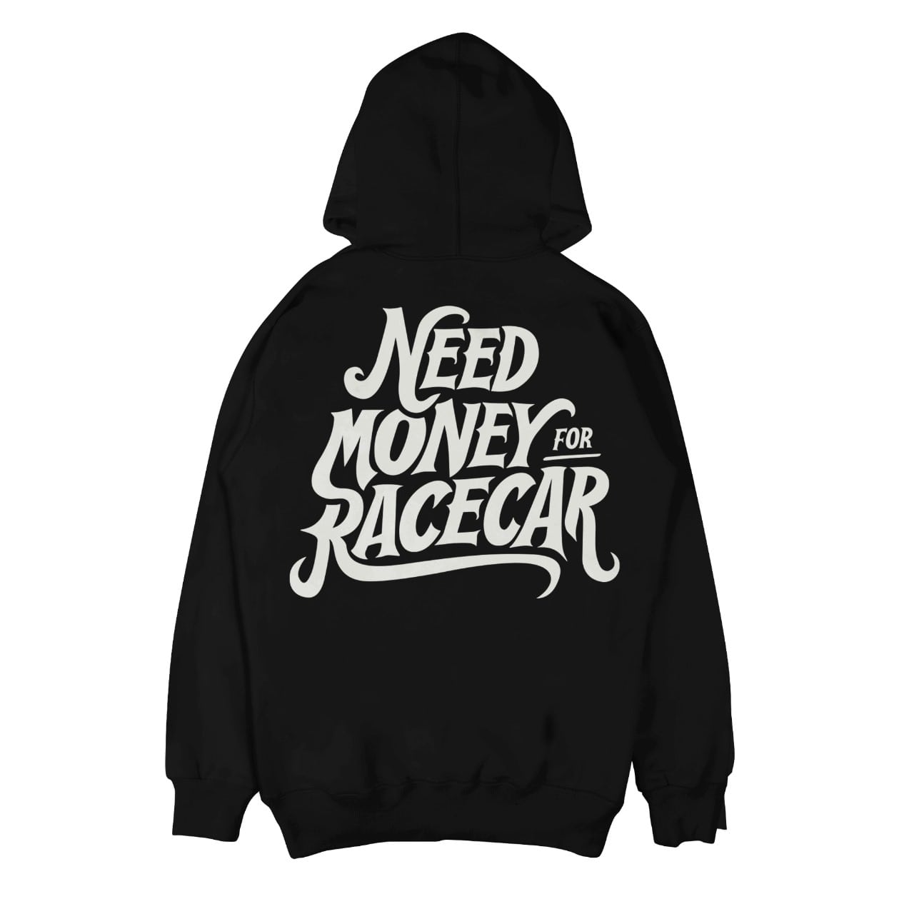 Need Money for Racecar Hoodie // Black