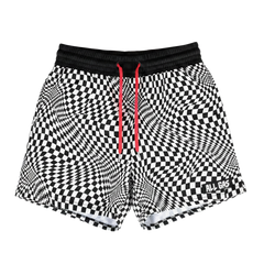 Mesh Short - Wavy Checkerboard